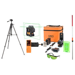 Laser krzyżowy, zestaw Geo-Fennel Geo6X GREEN SP Li-Ion SOFT BAG L80-opti