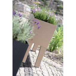 Doniczka RATO CASE HIGH - mocca Prosperplast DRTC800H-7529U