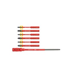 Zestaw bitów slimBit electric z uchwytem 7szt. Wiha WH-36079