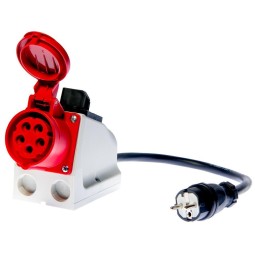 Adapter gniazd trójfazowych 16A przełączany Sonel WAADAPAT16PR