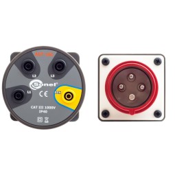 Adapter AGT-16A gniazda bananowe 4 pin Sonel WAADAAGT16C